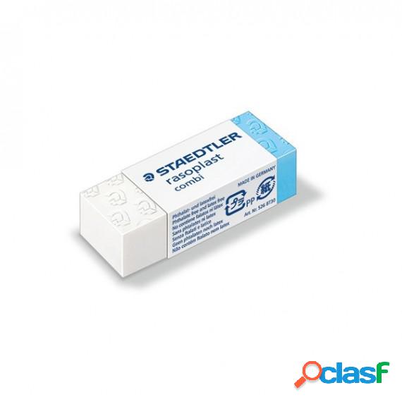 Gomma Combi Rasoplast - 43 x19 x13 mm - blu e bianca -