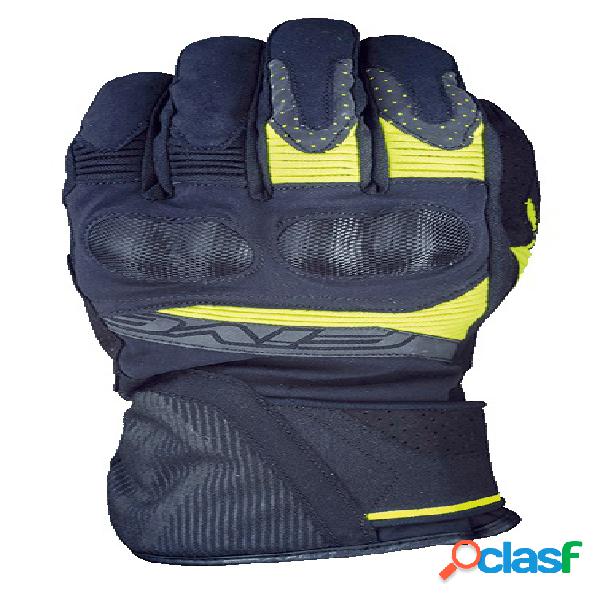 Guanti moto invernali Five WFX 2 MAN WP Nero Giallo