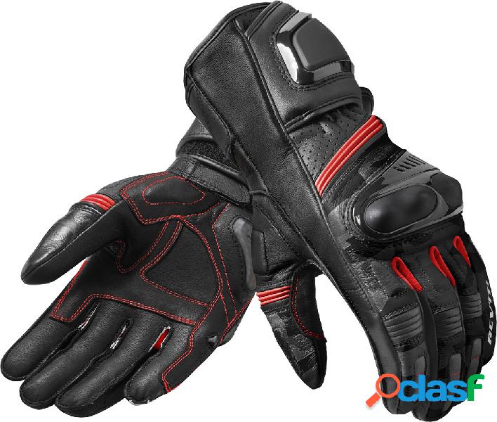 Guanti moto pelle Revit League Nero Grigio