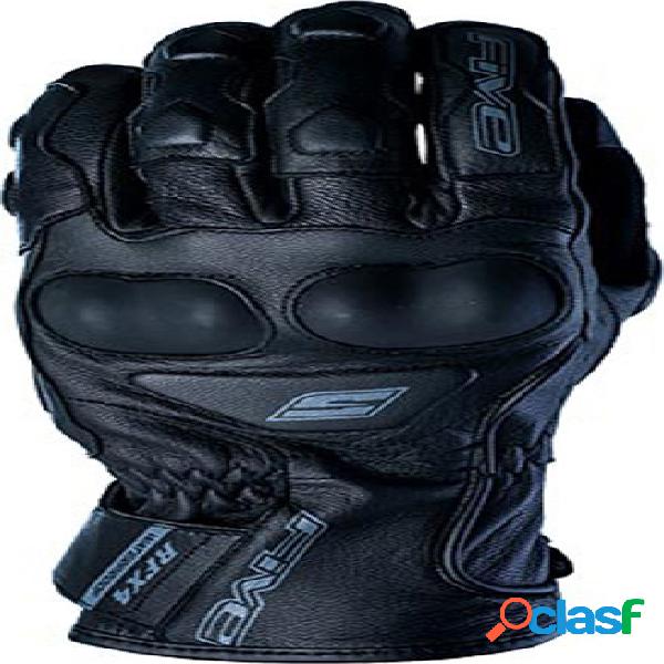 Guanti moto pelle invernali Five RFX4 WP Nero