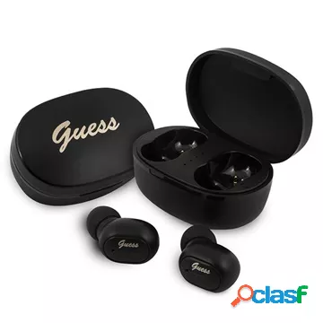 Guess GUTWST30BK Logo Script Collection Auricolari TWS -