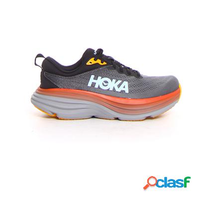 HOKA ONE Bondi 8 scarpa running - grigio nero arancio