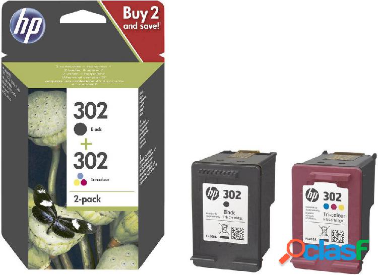 HP Cartuccia dinchiostro 302 Originale Imballo multiplo