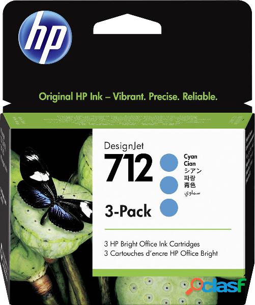 HP Inc. Cartuccia dinchiostro 712 Originale Conf 3 pz Ciano