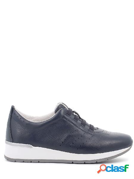 Io Donna Sneakers comfort in pelle con lacci elasticizzati,
