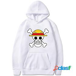 Ispirato da One Piece Monkey D.Rufy Felpa con cappuccio