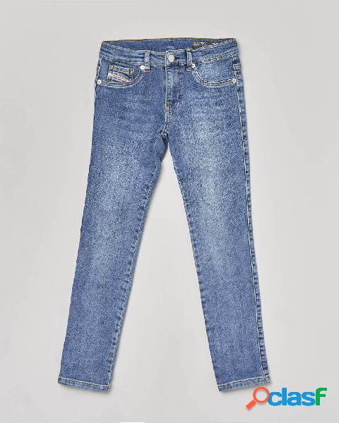 Jeans Dhary skinny in cotone elasticizzato con lavaggio