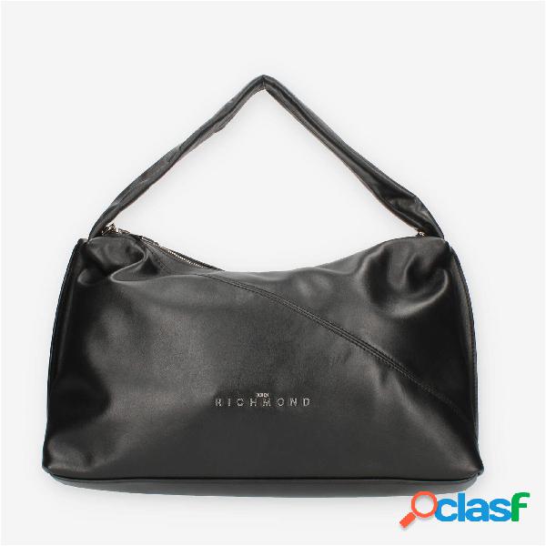 John Richmond Borsa a spalla nera in pelle