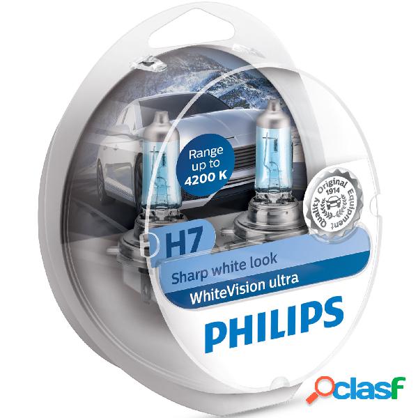 Kit 2 Lampade Philips H7 WhiteVision Ultra