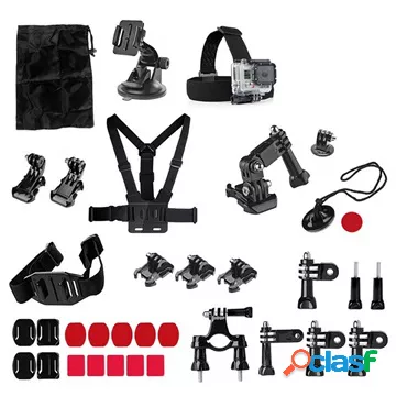 Kit di accessori 34 in 1 con supporto sul petto per