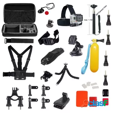 Kit di accessori 39 in 1 con selfie stick per GoPro e Action