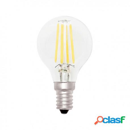 LAMPADA LED Minisfera a filamento 4W E14 3000K luce calda