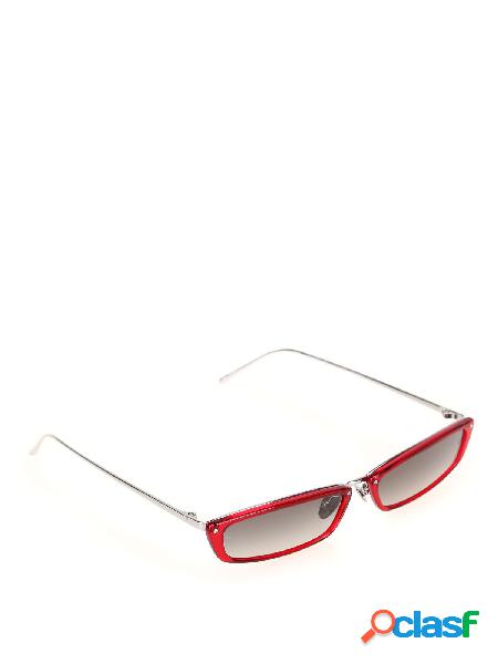 LINDA FARROW OCCHIALI DA SOLE DONNA LFL838C10 ACETATO ROSSO