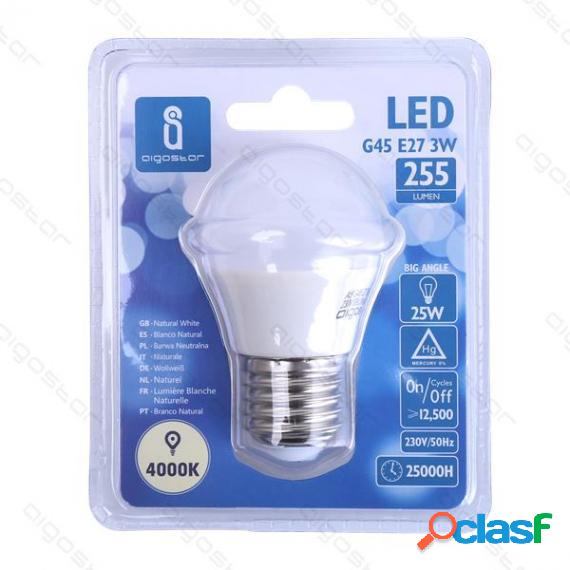 Lampadina Led A5 G45 4W Attacco E27 - 340Lumen - 4000K Luce