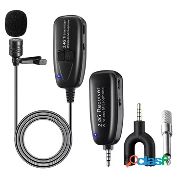 Lavalier Lapel Wireless Microfono Condensatore G18L - 50m