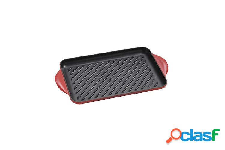 Le Creuset Grill rettangolare Tradition ghisa ciliegia nero