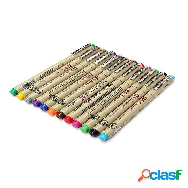 Lotto 12 colori Art Markers Manga Fine Head Copic Sketch