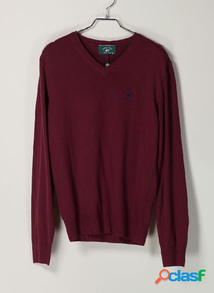 MAGLIONE COLLO A V RASATO