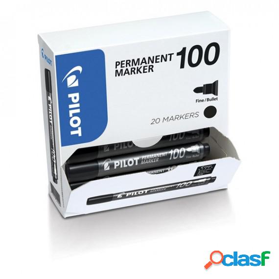 Marcatore Permanente Markers 100 - punta tonda 4,5 mm - nero