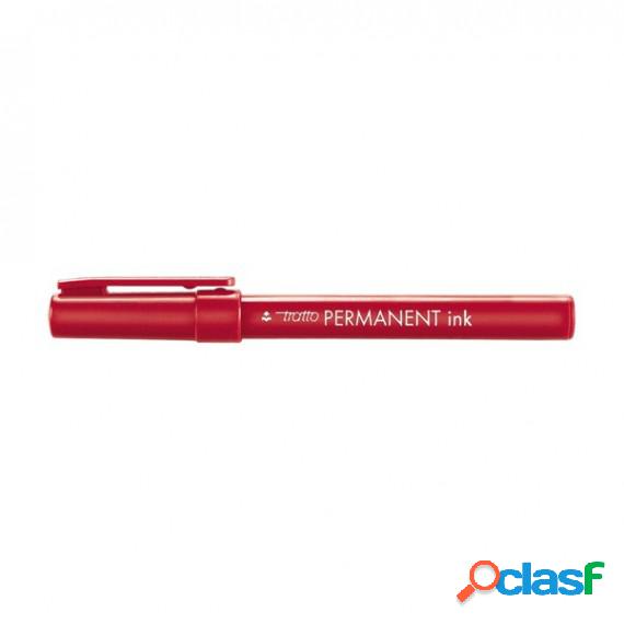 Marcatore Tratto Permanent Ink - punta tonda 2,00mm - rosso