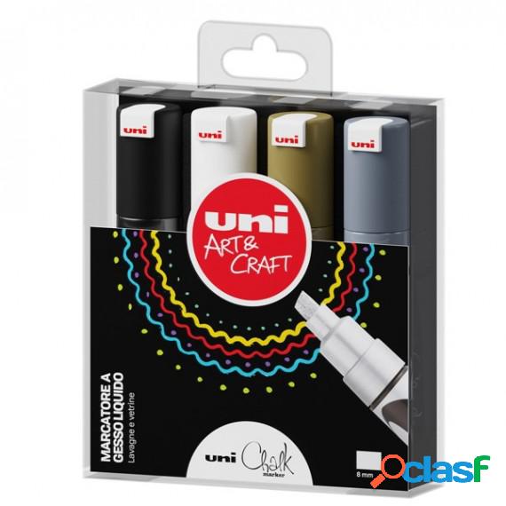 Marcatore a gesso liquido Uni Chalk Marker - punta scalpello