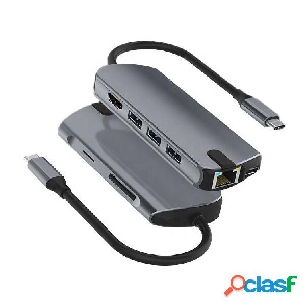 Mechzone 8 in 1 Tipo-C Docking station USB-C Hub Splitter