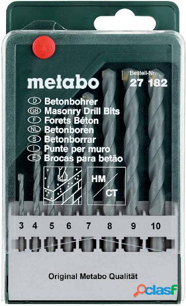 Metabo 627182000 Kit punte per calcestruzzo 8 parti 3 mm, 4