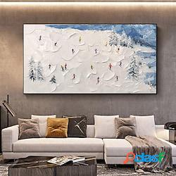 Mintura Handmade Ski Resort Dipinti Ad Olio Su Tela Wall Art