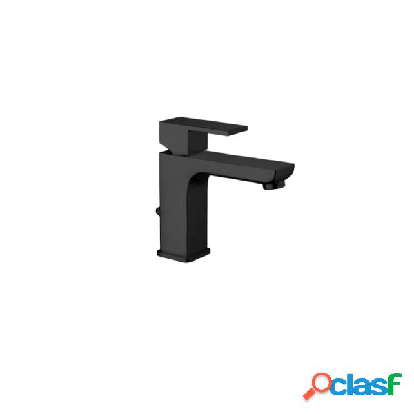 Miscelatore lavabo monocomando in ottone nero opaco con