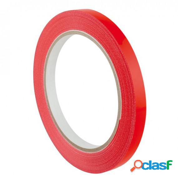 Nastro adesivo PVC 350 - 9 mm - rosso - Eurocel - rotolo da