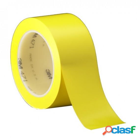 Nastro adesivo vinilico 471 - 50 mm x 33 mt - giallo -