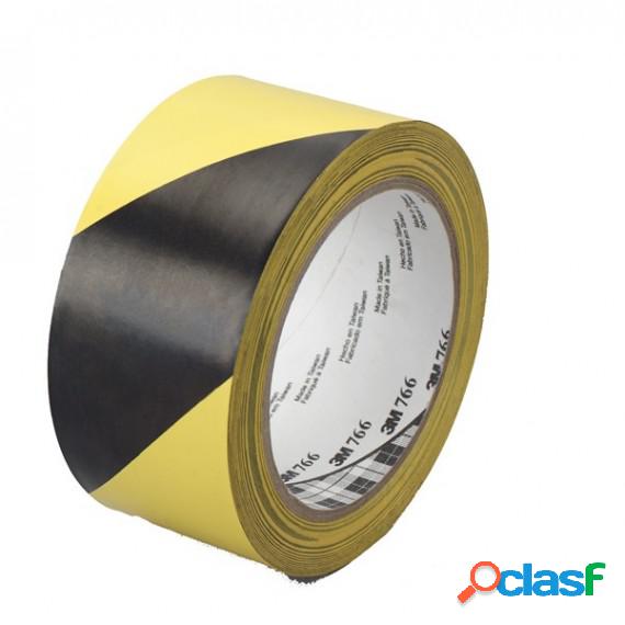 Nastro adesivo vinilico 766 - 50 mm x 33 mt - giallo/nero -