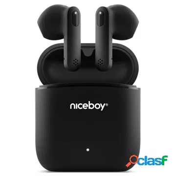 Niceboy Hive Beans Cuffie True Wireless - Nere