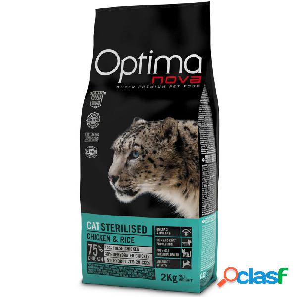 Optimanova - Optimanova Cat Sterilised Con Pollo E Riso Per