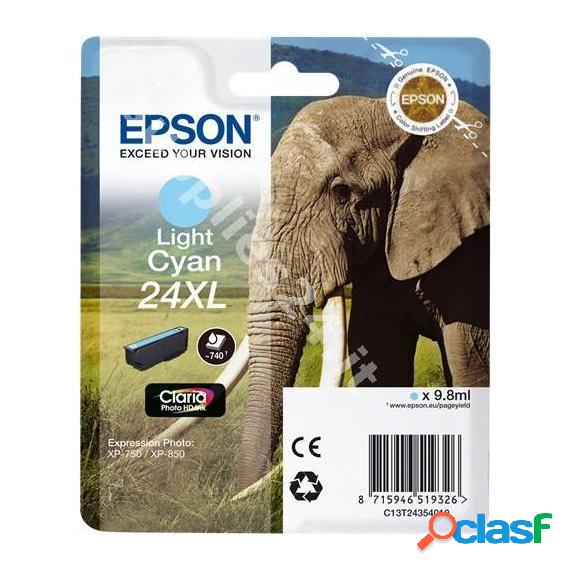 Originale Epson T2435 Light Ciano C13T24354012 Per Epson