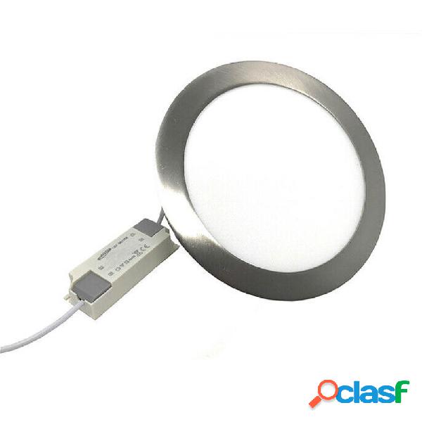 PANNELLO LED INCASSO SILVER TONDO SLIM 6W P105AA PLAFONIERA