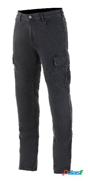 Pantaloni moto Alpinestars BARTON CARGO Rinse Plus Nero