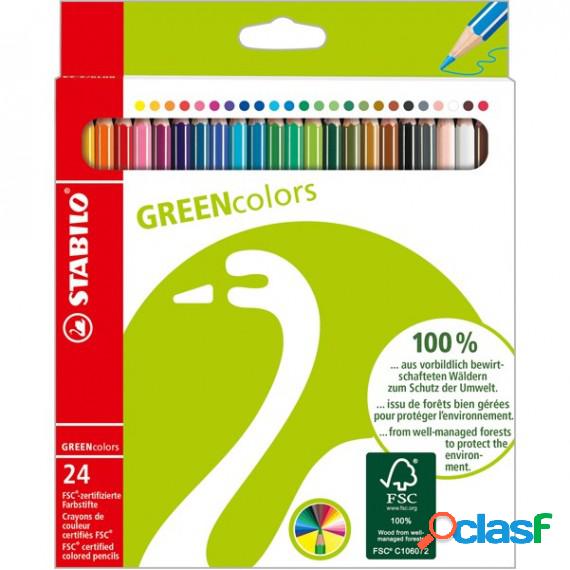 Pastelli colorati Green Colours - diametro mina 2,5 mm -
