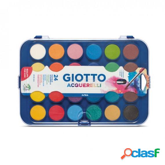 Pastiglie Acquerelli - D 30mm - colori assortiti - Giotto -