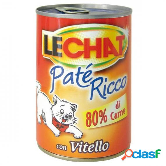 Pate Con Vitello Per Gatti 400Gr Lechat Linea Premium - Pate