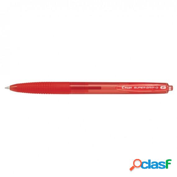 Penna a scatto Supergrip G - punta 0,7mm - rosso - Pilot