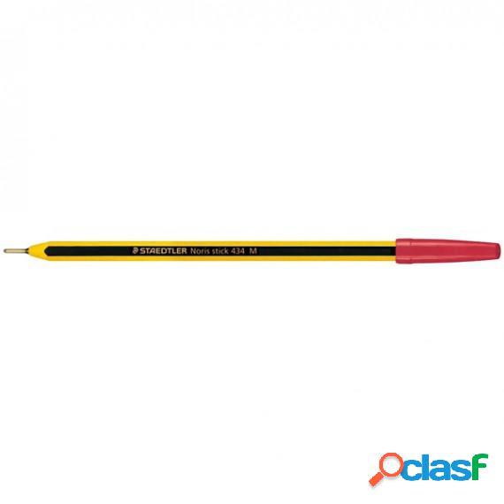 Penna a sfera Noris Stick - punta 1,0 mm - rosso - Staedtler
