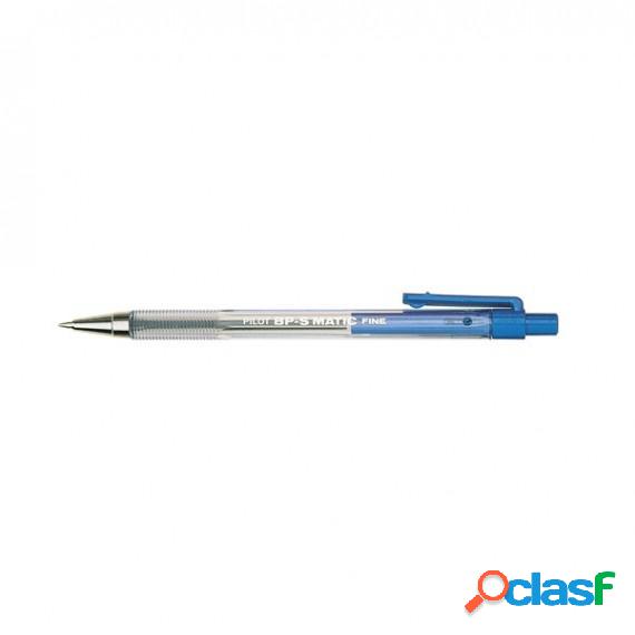 Penna a sfera a scatto BP S Matic - punta fine 0,7 mm - blu