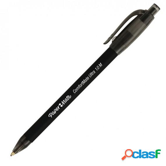 Penna a sfera a scatto Comfortmate Ultra - nero - punta