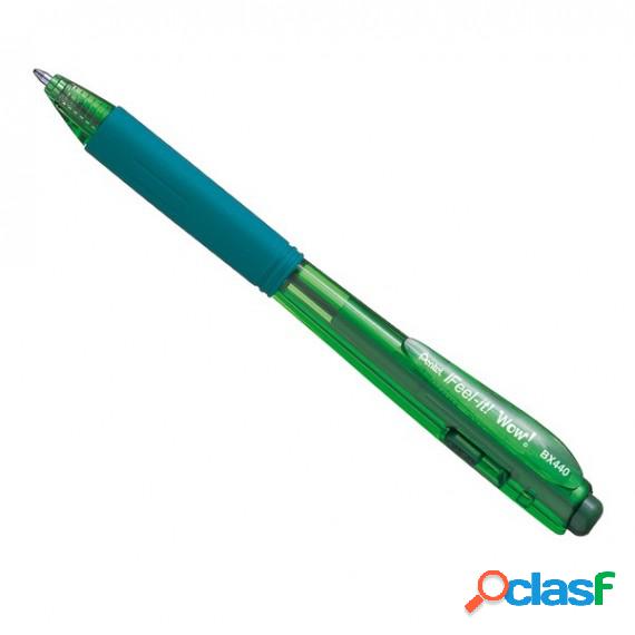 Penna a sfera a scatto Feel It - verde - punta 1,0mm -