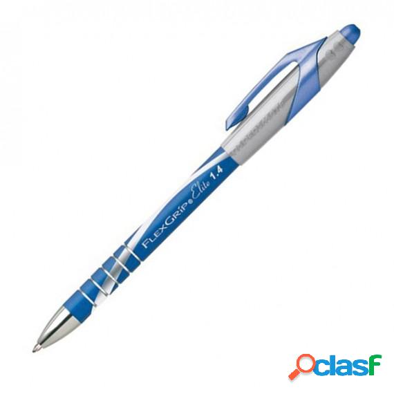 Penna a sfera a scatto Flexgrip Elite - punta 1,4mm - blu -