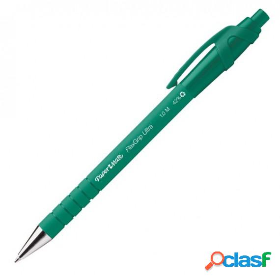 Penna a sfera a scatto Flexgrip Ultra - punta 1,0mm - verde