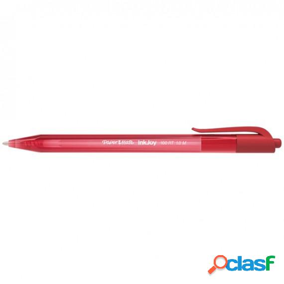 Penna a sfera a scatto Inkjoy 100 RT - punta 1,0mm - rosso -