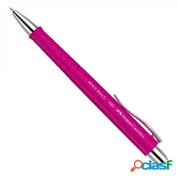 Penna a sfera a scatto Polyball - punta 0,7 mm - fusto rosa