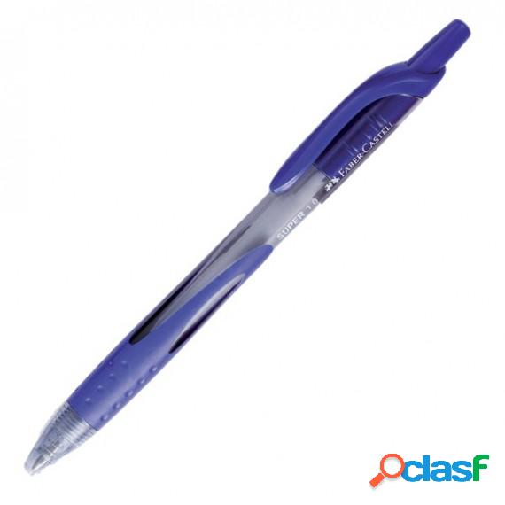 Penna a sfera a scatto Super - punta 1,0mm - blu - Faber
